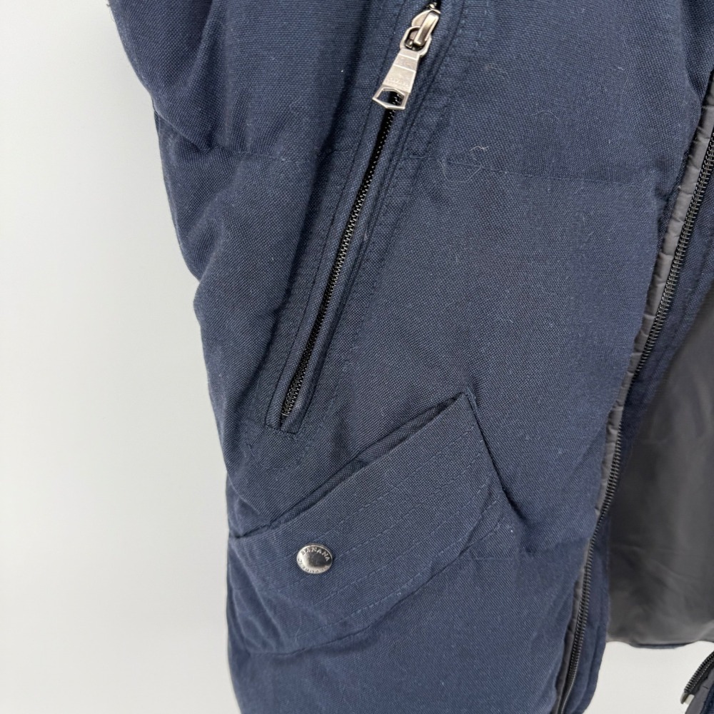 Banana Republic Mens Puffer Vest Navy Blue Quilted‎ Full Zip Size S - Picture 3 of 5